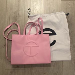 Telfar Shopping Bag Medium Bubblegum Pink - worn once